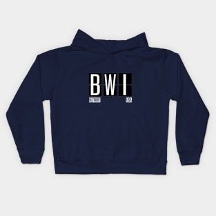 BWI - Baltimore USA Airport Code Souvenir or Gift Shirt Kids Hoodie